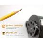 Bostitch Metal Antimicrobial Manual Pencil Sharpener, Black (MPS1-BLK)