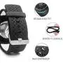 Sibode Compatible with Suunto Core Watch Band, Rubber Replacement Watch band, Soft Wrist Band Strap with Metal Clasp for Suunto Core Smart Watch (Black & White) Sibode Compatible with Suunto Core Watch Band, Rubber Replacement Watch band, Soft Wrist Band Strap with Metal Clasp for Suunto Core Smart Watch (Black & White)
