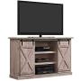 Pamari Wrangler Sliding Barn Door TV Stand, Ashland Pine