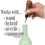 Classic Chrome Style Bottle Stopper with 3/8” x 16 tpi Threaded Post For Attaching Hand Made or Lathe Turned Handles … (10 Chrome Stoppers) Classic Chrome Style Bottle Stopper with 3/8” x 16 tpi Threaded Post For Attaching Hand Made or Lathe Turned Handles … (10 Chrome Stoppers)