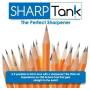 SharpTank - Portable Pencil Sharpener (Metallic Plum) - Compact & Quiet Classroom Sharpener That Gets Straight to The Point!