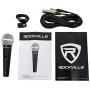 Rockville Pro MIc Kit 1 - High-End Metal Microphone+Mic Stand+Carry Bag+Cable