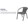 Flash Furniture Gray Rattan Indoor-Outdoor Restaurant Stack Chair Flash Furniture Gray Rattan Indoor-Outdoor Restaurant Stack Chair