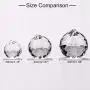 MerryNine Clear TOP K9 Crystal Prism Ball Pendant kit Suncatcher Rainbow Pendants Maker, Hanging Crystals Prisms with Beautiful Chain