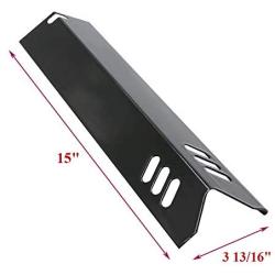 BBQ-Element Grill Heat Plate Shield, Burner Cover, Flame Tamer for Dyna-glo DGF510SBP, DGF510SSP, Backyard Grill BY13-101-001-13, BY14-101-001-02, BY15-101-001-02, Uniflame GBC1059WB Replacement Parts