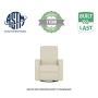 Evolur Harlow Deluxe Glider |Recliner| Rocker, Shell
