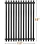 Broilmann 15 Inch Grill Grates for Weber Genesis Silver A, Spirit 500, Spirit E-210, Spirit S-200/210, Porcelain Enameled Cooking Grid Grates, Replacement for Weber 7522 7523 65904 65905