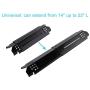 PETKAO Universal Grill Parts Kit, Adjustable Stainless Steel 14'' to 19'' Grill Burners, Porcelain Steel 14'' up to 22'' L Flame Tamer Heat Plate Shield Fit Nexgrill, Charbroil, Kenmore and Most Gas Grill