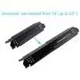 PETKAO Universal Adjustable Porcelain Steel Heat Plate Shield, Heat Tent, Flavorizer Bar, Burner Cover, Flame Tamer Heavy Duty Replacement for Gas Grill, Extends from 14'' up to 22'' L, 4PCS PETKAO Universal Adjustable Porcelain Steel Heat Plate Shield, Heat Tent, Flavorizer Bar, Burner Cover, Flame Tamer Heavy Duty Replacement for Gas Grill, Extends from 14'' up to 22'' L, 4PCS