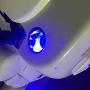 4PCS Stainless Steel 12V 8 LED Blue Light Insert Cup Drink Holder for Marine Boat Car Truck Camper RV with Drain