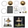 Enfudid Sterling UFO Model Steam Engine Models Assembled Metal Toys and Gifts for Children Engine Model DIY Gift Model Kit Educational Toy for Kids