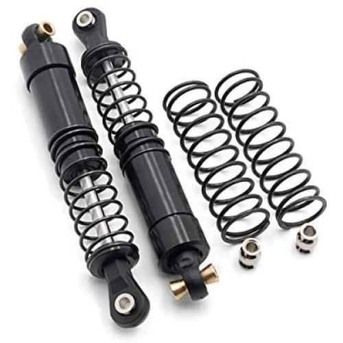 LCX Racing 1/10th RC Crawler Car 2PCS Black 90mm Metal Suspension Shock Absorber Damper for TRX4 TRX-4 TRX6 Axial SCX10 SCX10 II 90046 90047 SCX10 III AXI03007, Upgrades Parts Accessories