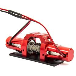 JVSISM Double Motor Metal Simulated Winch for 1/10 RC Crawler Car D90 Axial SCX10 TRX4 KM2 Parts Accessories