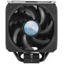 CoolerMaster MasterAir MA612 Stealth CPU Air Cooler, 6 Heat Pipes, Nickel Plated Base, Aluminum Black Fins, Push-Pull, Dual SickleFlow Fans for AMD Ryzen/Intel 1200/1151