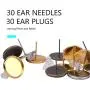 BronaGrand 30 Pieces Stainless Steel Stud Earring Cabochon Setting Post Cup for 12mm and 30 Pieces Clear Rubber Earring Safety Backs BronaGrand 30 Pieces Stainless Steel Stud Earring Cabochon Setting Post Cup for 12mm and 30 Pieces Clear Rubber Earring Safety Backs