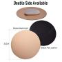 Round Mouse Pad LoiStu Round Aluminum Alloy Mouse Pad Winter and Summer Dual-Use Waterproof Antiski Matte Metal / High-Grade PU Leather Mouse Pad (Gold)