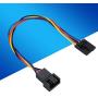 Wendry 5Pcs 5Pin to 4Pin Adapter Cable,4Pin Extension Cable Interface Connector Converter Dedicated Fan Cable for Dell