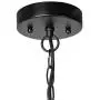 LALUZ Outdoor Pendant Lights, Farmhouse Ceiling Hanging Porch Fixture in Black Metal with Clear Bubbled Glass Globe in Iron Cage Frame, Exterior Lantern for Gazebo, Entryway, Patio LALUZ Outdoor Pendant Lights, Farmhouse Ceiling Hanging Porch Fixture in Black Metal with Clear Bubbled Glass Globe in Iron Cage Frame, Exterior Lantern for Gazebo, Entryway, Patio