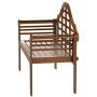 Plow & Hearth 62A79-NT Lutyens Eucalyptus Wood Garden Bench, Natural Plow & Hearth 62A79-NT Lutyens Eucalyptus Wood Garden Bench, Natural