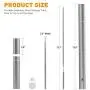ADSDIA Metal skewers for Grilling Kabob Skewers 14'' Flat BBQ Barbecue Skewer Stainless Steel Shish Kebob Sticks Grilling Skewers Set,Reusable BBQ Sticks,20 Pack ADSDIA Metal skewers for Grilling Kabob Skewers 14'' Flat BBQ Barbecue Skewer Stainless Steel Shish Kebob Sticks Grilling Skewers Set,Reusable BBQ Sticks,20 Pack