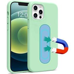 ESTPEAK Liquid Silicone Magnetic Case Compatible with iPhone 11 Pro 2019, [Built-in Metal Plate] Full Body Gel Rubber Soft Shockproof Drop Protective Cover Compatible with iPhone 11 Pro 5.8''