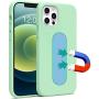 ESTPEAK Liquid Silicone Magnetic Case Compatible with iPhone 11 Pro 2019, [Built-in Metal Plate] Full Body Gel Rubber Soft Shockproof Drop Protective Cover Compatible with iPhone 11 Pro 5.8''