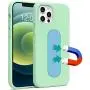 ESTPEAK Liquid Silicone Magnetic Case Compatible with iPhone 11 Pro 2019, [Built-in Metal Plate] Full Body Gel Rubber Soft Shockproof Drop Protective Cover Compatible with iPhone 11 Pro 5.8''