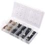 170Pcs Auto Car U-Clip U Nut and Screw Assortment Kit for Dash Door Panel Interior SAE