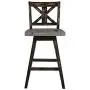 Homelegance Barstool (Set of 2) Amsonia Counter Height Swivel Stool (2 Pack), Black Homelegance Barstool (Set of 2) Amsonia Counter Height Swivel Stool (2 Pack), Black