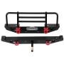 Drfeify RC Metal Front Rear Bumper with LED Lights Spare Parts Fit for Traxxax TRX-4 for SCX10II 90046 1/10 RC Model Cars Drfeify RC Metal Front Rear Bumper with LED Lights Spare Parts Fit for Traxxax TRX-4 for SCX10II 90046 1/10 RC Model Cars