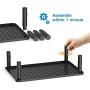 Monitor Stand Riser - 3 Height Adjustable Monitor Stand for Laptop, Computer, iMac, PC, Printer, Desktop Ergonomic Metal Monitor Riser Stand with Mesh Platform for Airflow 2 Pack by HUANUO