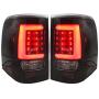 Fit 2002-2005 Ford Explorer SUV Tube White Streak Led Tail Lights Black Housing/Clear Lens