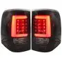 Fit 2002-2005 Ford Explorer SUV Tube White Streak Led Tail Lights Black Housing/Clear Lens