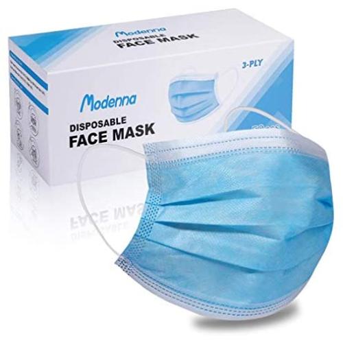 Modenna Face Mask Blue Disposable 50Pcs