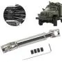 RC Drive Shaft, RC Crawler Car Metal Transmission Drive Shaft Fits for WPL 1/16 Mini Military Truck( Silver) RC Drive Shaft, RC Crawler Car Metal Transmission Drive Shaft Fits for WPL 1/16 Mini Military Truck( Silver)