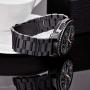V-MORO Metal Strap Compatible with Gear S3 Frontier/Classic Band/Galaxy Watch 46mm Bands 22mm Solid Stainless Steel Business Bracelet for Samsung Gear S3 Smartwatch/Galaxy Watch 46mm R800 Space Gray