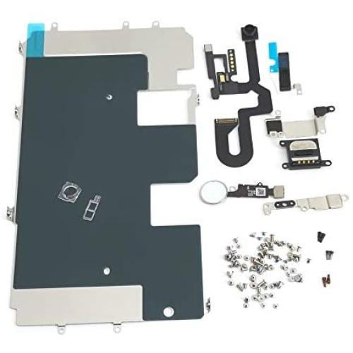 E-REPAIR Screen Assembly Metal Bracket Front Camera Flex Cable Small Parts Set Replacement for iPhone 8 Plus (5.5 inch) (Silver)