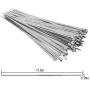 ZOENHOU 200 PCS 11.8 Inch 304 Stainless Steel Zip Ties, Self-locking Cable Tie Heavy Duty Metal Zip Tie High Strength Durability