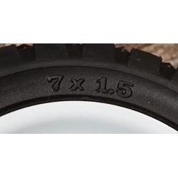 Martin Wheel 7x1.5 7'' x 1 1/2'' Diamond Tread Lawnmower Deck Wheel Metal Rim/Hard Rubber