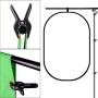 Emart T-Shape Portable Background Backdrop Support Stand Kit 5ft Wide 8.5ft Tall Adjustable Photo Backdrop Stand with 4 Spring Clamps