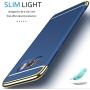 Galaxy S8 Case, 3 in 1 Hybrid Hard Plastic Case Ultra Thin and Slim Anti-Scratch Matte Finish Back Cover for Samsung Galaxy S8 (5.8)(2017) - Blue