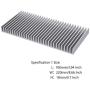 Awxlumv Large LED Aluminum Heatsink 200 x 220 x 18mm / 7.87 x 8.66 x 0.7 Inch Cooler 30 Fins Heat Sink Board