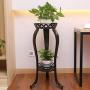 32'' Plant Stand Metal Flower Holder Pot with 2 Tier Garden Decoration Display Patio Standing Plant Flower Pot Rack Display Shelf for Garden Office Indoor Outdoor