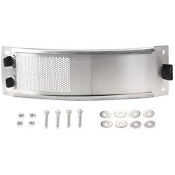 Green Egg Replacement Parts Stainless Draft Door Fits for Medium & Large Big Green Egg Grill Kamado Accessories with Punched MESH Panel Easily Adjusted Egg Bottom Vent Replacement