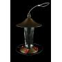 Prime Durable Hanging Metal & Bottle Glass Hummingbird Feeder Most Visited Place to Your House & Outdoor Garden Watch Birds from Your Window Features 4 Red Flower Feeding Ports 11 Fluid Oz Capacity