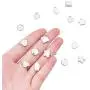 PandaHall Elite 120 Pcs 304 Stainless Steel Flat Round Oval Heart Star Flower Rhombus Blank Stamping Tag Pendants Charms 6 Styles for Jewelry Making PandaHall Elite 120 Pcs 304 Stainless Steel Flat Round Oval Heart Star Flower Rhombus Blank Stamping Tag Pendants Charms 6 Styles for Jewelry Making