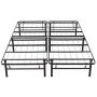 Classic Brands Hercules Black Heavy Duty Metal 14-Inch Platform Mattress Foundation Bed Frame - Queen