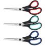 iBayam Scissors, 8 Inch Multipurpose Scissors 3-Pack, Ultra Sharp Blades, Comfort-Grip Handles, Heavy Duty Sharp Scissors for Office Home School Teacher Older Kids Classroom Class Craft Supplies