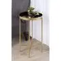 Kate and Laurel Celia Round Metal Foldable Tray Accent Table, Black with Gold Base Kate and Laurel Celia Round Metal Foldable Tray Accent Table, Black with Gold Base