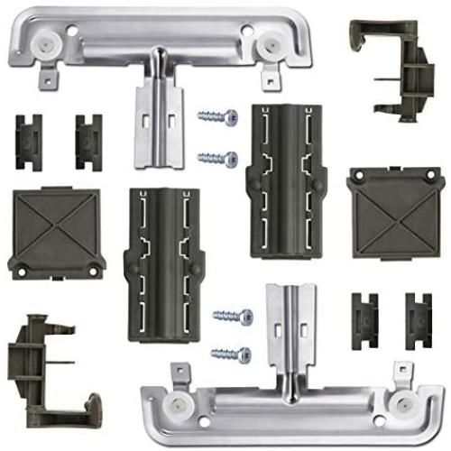 W10712395 Dishwasher Upper Rack Adjuster Kit, Dish-washing machine UPGRADE Metal Kit Compatible with whirlpool kenmore kitchenaid Replaces W10712395VP W10350375 W10250159 PS10065979 AP5957560